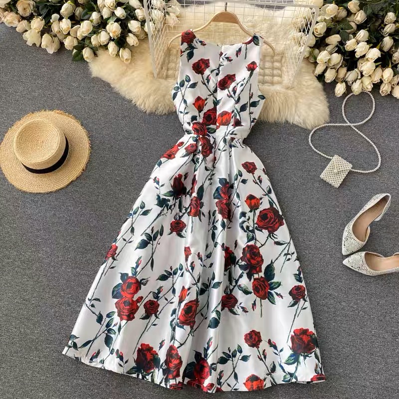 Valentine’s Day floral dress FD112 images
